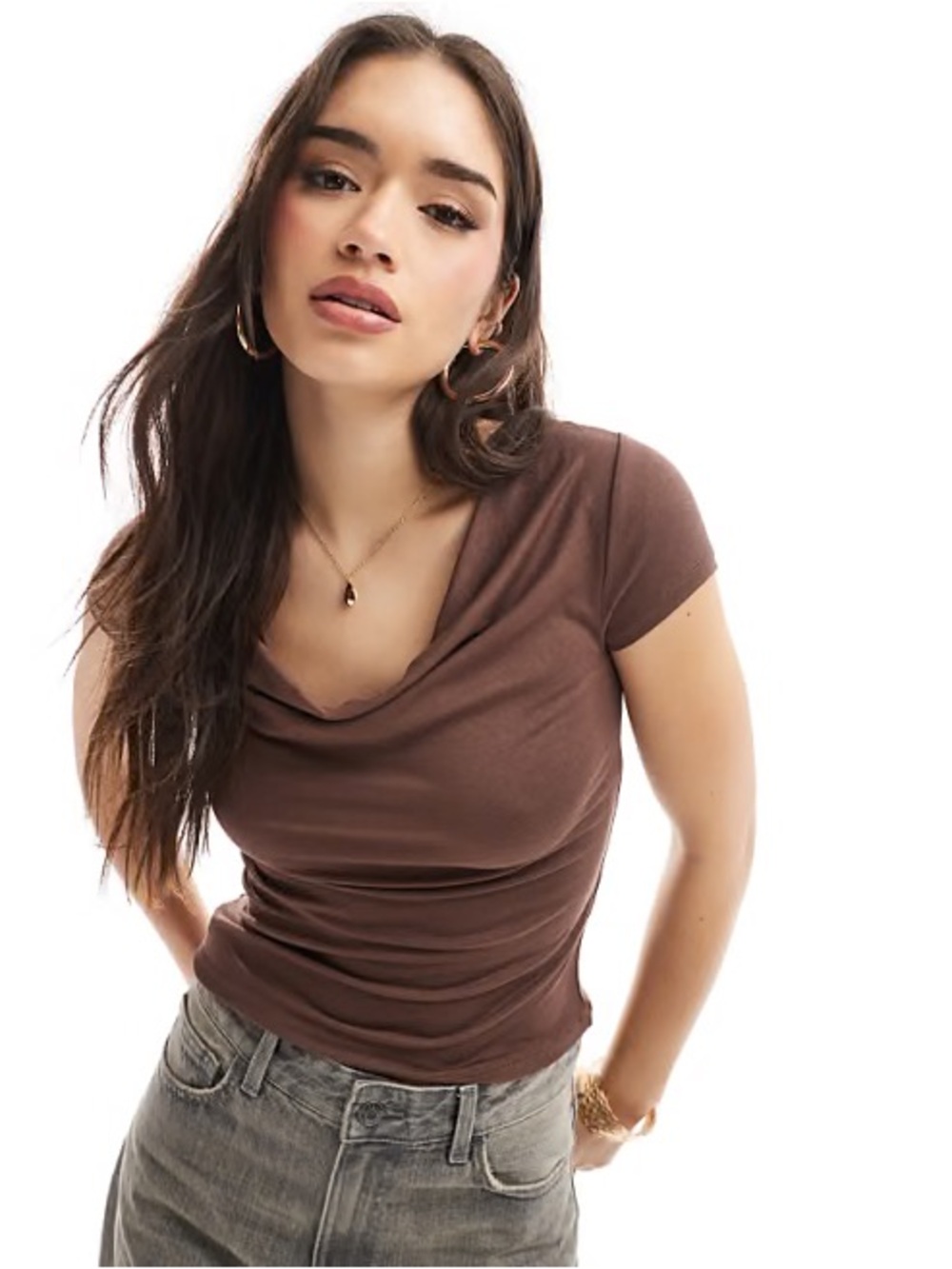 Women's Cowl Neck Top